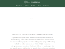 Tablet Screenshot of capitalworks.net